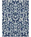 Addison Chantille Machine Washable Acn875 8'x10' Area Rug In Navy
