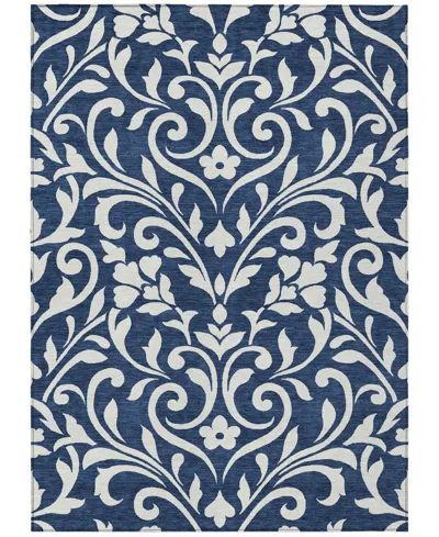 Addison Chantille Machine Washable Acn875 8'x10' Area Rug In Navy