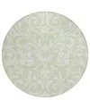 Addison Chantille Acn875 8'x8' Round Area Rug In Sage