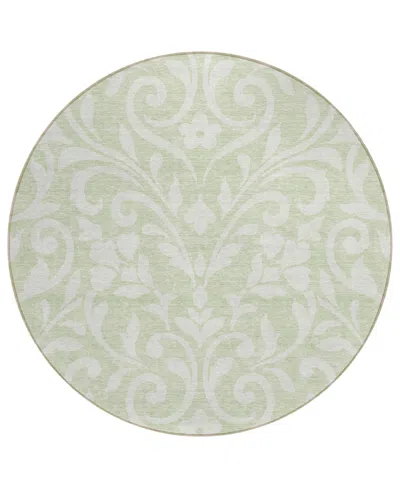 Addison Chantille Acn875 8'x8' Round Area Rug In Sage