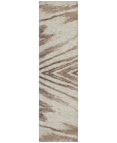 Addison Chantille Acn876 2'3"x7'6" Runner Area Rug In Brown