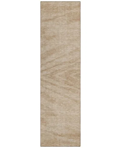 Addison Chantille Machine Washable Acn876 2'3"x7'6" Runner Area Rug In Khaki