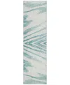 Addison Chantille Machine Washable Acn876 2'3"x7'6" Runner Area Rug In Teal