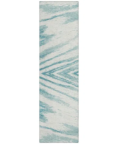Addison Chantille Machine Washable Acn876 2'3"x7'6" Runner Area Rug In Teal