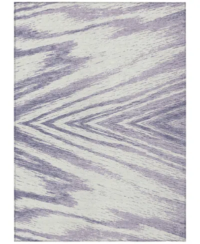 Addison Chantille Acn876 5'x7'6 Area Rug In Lavender