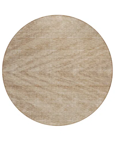 Addison Chantille Acn876 8'x8' Round Area Rug In Khaki