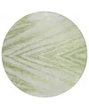 Addison Chantille Acn876 8'x8' Round Area Rug In Sage