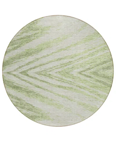 Addison Chantille Acn876 8'x8' Round Area Rug In Sage