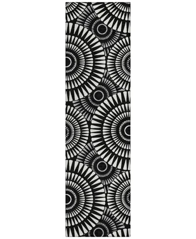 Addison Chantille Acn877 2'3"x7'6" Runner Area Rug In Black