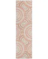 Addison Chantille Acn877 2'3"x7'6" Runner Area Rug In Coral