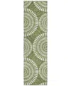 Addison Chantille Acn877 2'3"x7'6" Runner Area Rug In Green