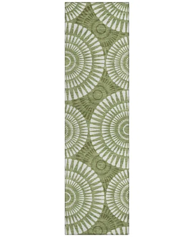 Addison Chantille Acn877 2'3"x7'6" Runner Area Rug In Green