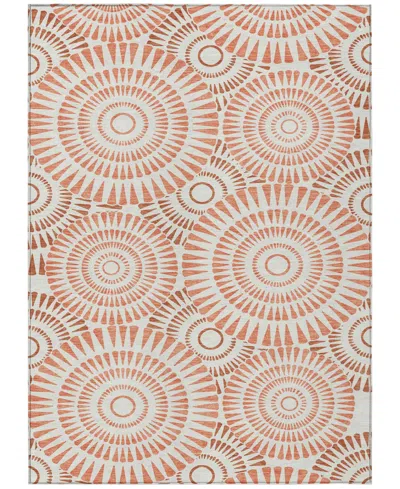 Addison Chantille Acn877 2'6"x3'10" Area Rug In Coral
