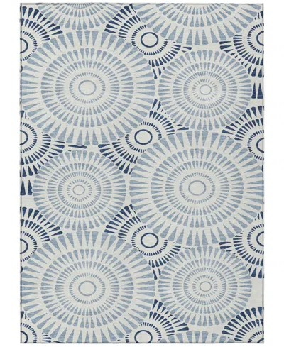 Addison Chantille Machine Washable Acn877 5'x7'6" Area Rug In Blue