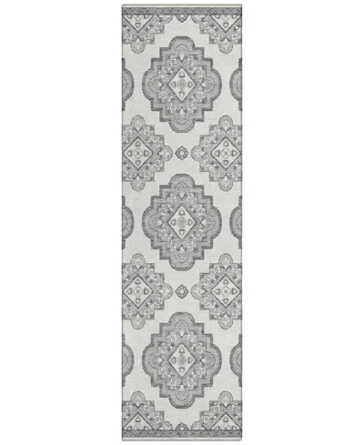 Addison Chantille Acn878 2'3"x7'6" Runner Area Rug In Gray