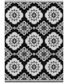 Addison Chantille Machine Washable Acn878 5'x7'6" Area Rug In Black