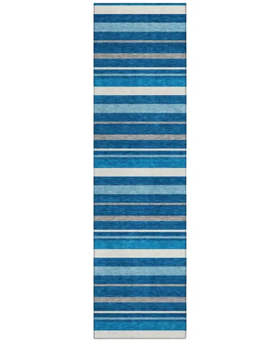 Addison Chantille Acn879 2'3"x7'6" Runner Area Rug In Denim