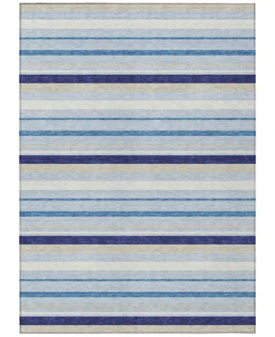 Addison Chantille Machine Washable Acn879 5'x7'6" Area Rug In Blue