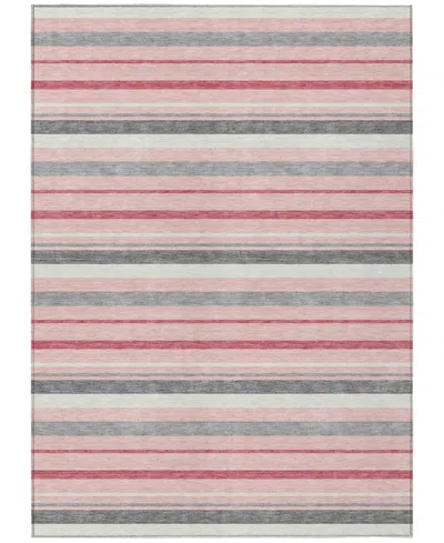 Addison Chantille Acn879 5'x7'6 Area Rug In Pink