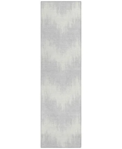 Addison Chantille Acn880 2'3"x7'6" Runner Area Rug In Silver