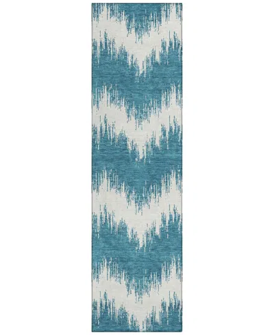 Addison Chantille Acn880 2'3"x7'6" Runner Area Rug In Teal
