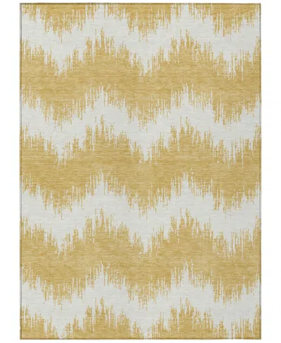 Addison Chantille Machine Washable Acn880 2'6"x3'10" Area Rug In Gold