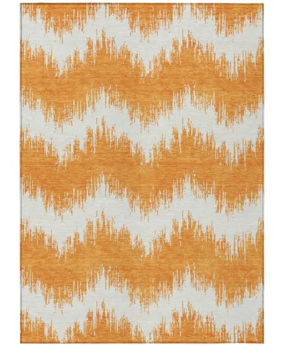 Addison Chantille Machine Washable Acn880 3'x5' Area Rug In Orange