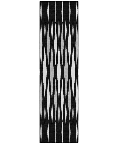 Addison Chantille Acn881 2'3"x7'6" Runner Area Rug In Black