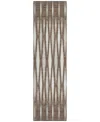 Addison Chantille Acn881 2'3"x7'6" Runner Area Rug In Brown