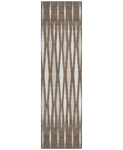 Addison Chantille Acn881 2'3"x7'6" Runner Area Rug In Brown
