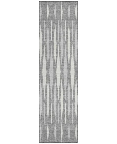Addison Chantille Acn881 2'3"x7'6" Runner Area Rug In Gray