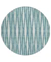 Addison Chantille Acn881 8'x8' Round Area Rug In Teal