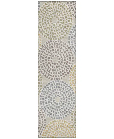 Addison Chantille Acn882 2'3"x7'6" Runner Area Rug In Beige