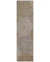 Addison Chantille Machine Washable Acn882 2'3"x7'6" Runner Area Rug In Taupe