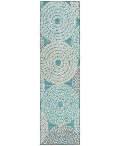 Addison Chantille Machine Washable Acn882 2'3"x7'6" Runner Area Rug In Teal