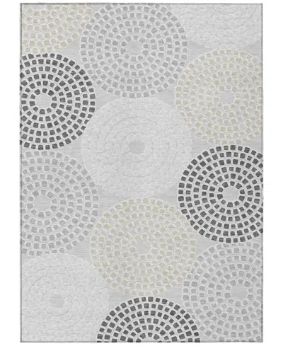 Addison Chantille Machine Washable Acn882 8'x10' Area Rug In Gray