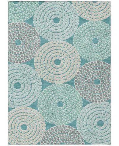 Addison Chantille Machine Washable Acn882 8'x10' Area Rug In Teal