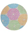 Addison Chantille Acn882 8'x8' Round Area Rug In Cream