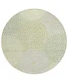 Addison Chantille Acn882 8'x8' Round Area Rug In Mint