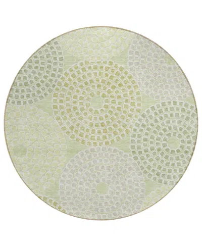 Addison Chantille Acn882 8'x8' Round Area Rug In Mint