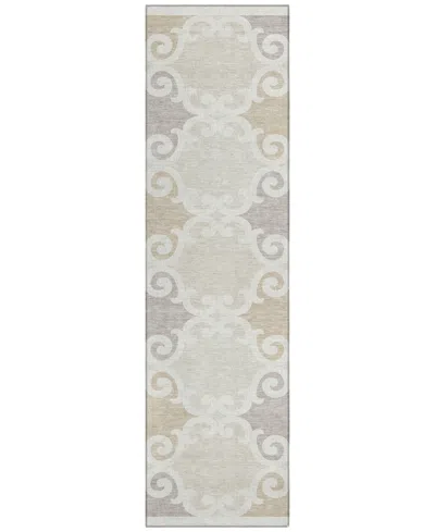 Addison Chantille Acn883 2'3"x7'6" Runner Area Rug In Ivory