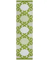 Addison Chantille Acn883 2'3"x7'6" Runner Area Rug In Lime
