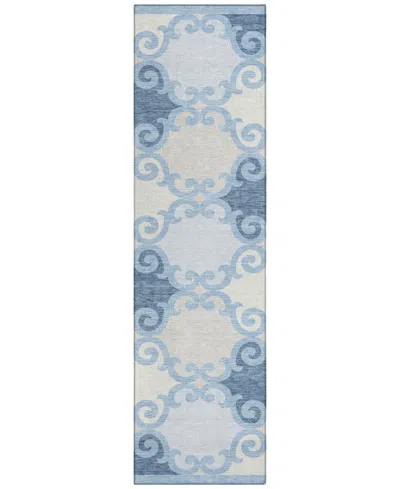 Addison Chantille Acn883 2'3"x7'6" Runner Area Rug In Mist