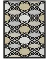 Addison Chantille Machine Washable Acn883 5'x7'6" Area Rug In Black
