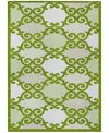 Addison Chantille Machine Washable Acn883 5'x7'6" Area Rug In Lime