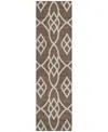 Addison Chantille Machine Washable Acn884 2'3"x7'6" Runner Area Rug In Chocolate