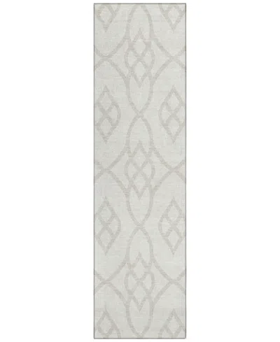 Addison Chantille Machine Washable Acn884 2'3"x7'6" Runner Area Rug In Ivory