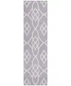 Addison Chantille Machine Washable Acn884 2'3"x7'6" Runner Area Rug In Lavender