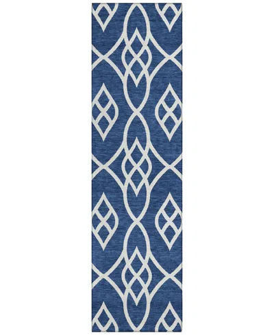 Addison Chantille Acn884 2'3"x7'6" Runner Area Rug In Navy