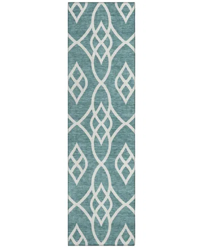 Addison Chantille Acn884 2'3"x7'6" Runner Area Rug In Teal